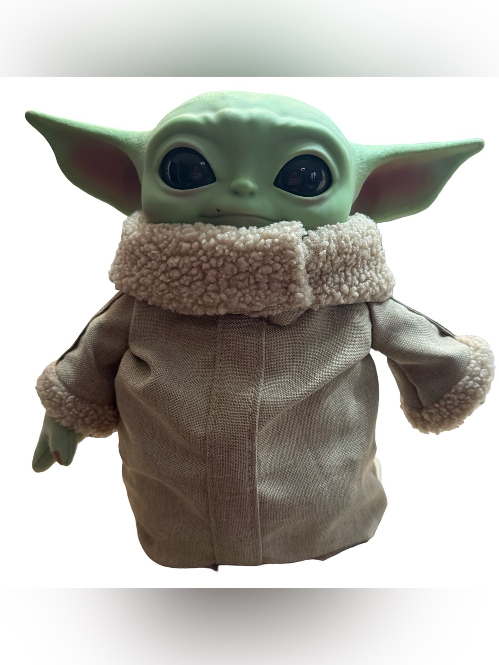 Baby Yoda Plush Toy in Green with Tan Coat - Kids Toys - Picture 6 of 6